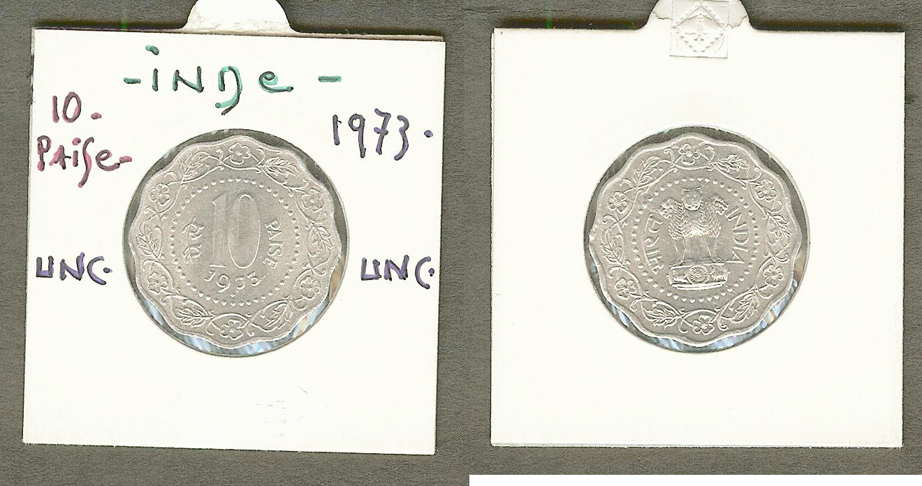 India 10 paisa 1973 BU